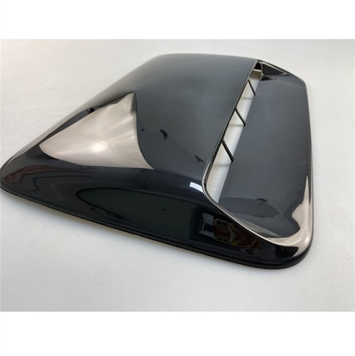 Air Flow Vent Cover Car Intake Hood Scoop Bonnet Glossy Black Decor Universal - Picture 9 of 12