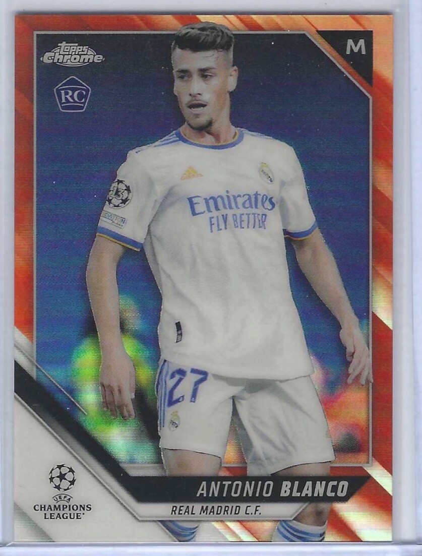 ANTONIO BLANCO 2021-22 TOPPS CHROME ORANGE REFRACTOR ROOKIE RC #D