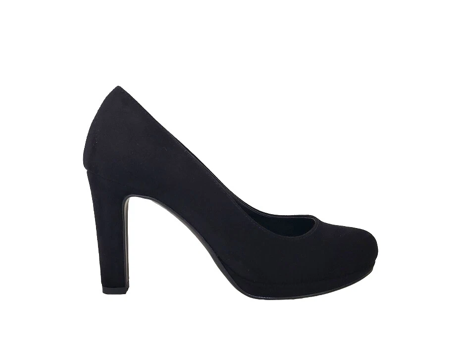 SCARPE DECOLLETE DONNA NACREE 2475 CAMOSCIO NERO TACCO ALTO MADE IN ITALY