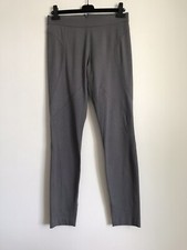 DONNA KARAN COTTON VISCOSE ELASTANE GRAY ZIP BACK CLOSURE SLIM PANTS SIZE 8
