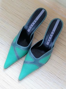 green prada slides