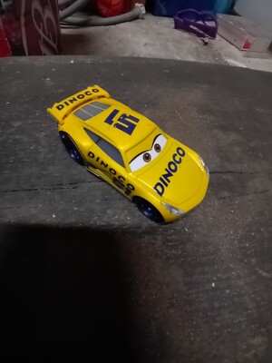 DISNEY PIXAR CARS DIECAST CRUZ RAMIREZ 51 DINOCO YELLOW BLUE 1:55 ...