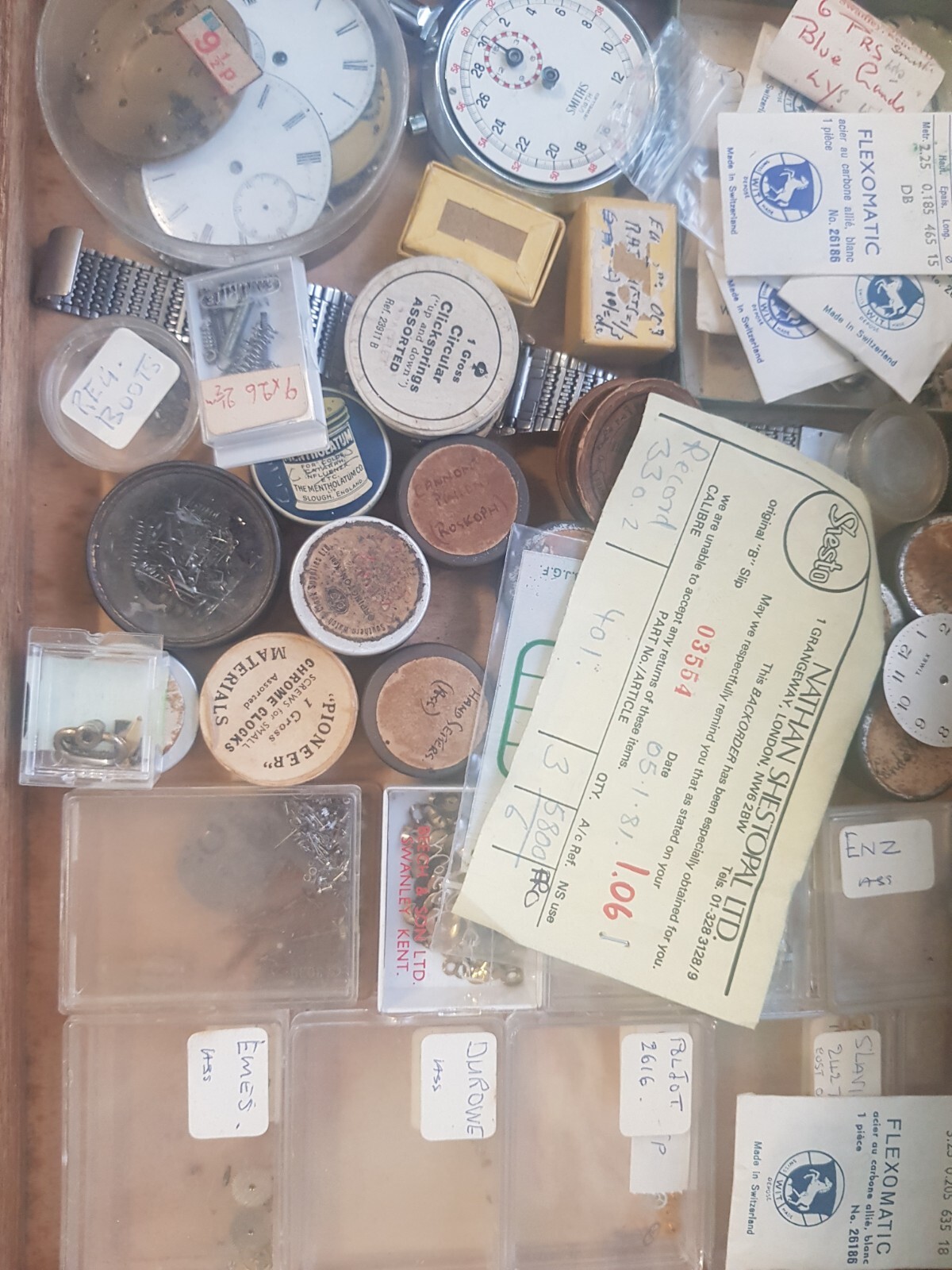 Large Vintage Joblot Of Watch Parts eBay