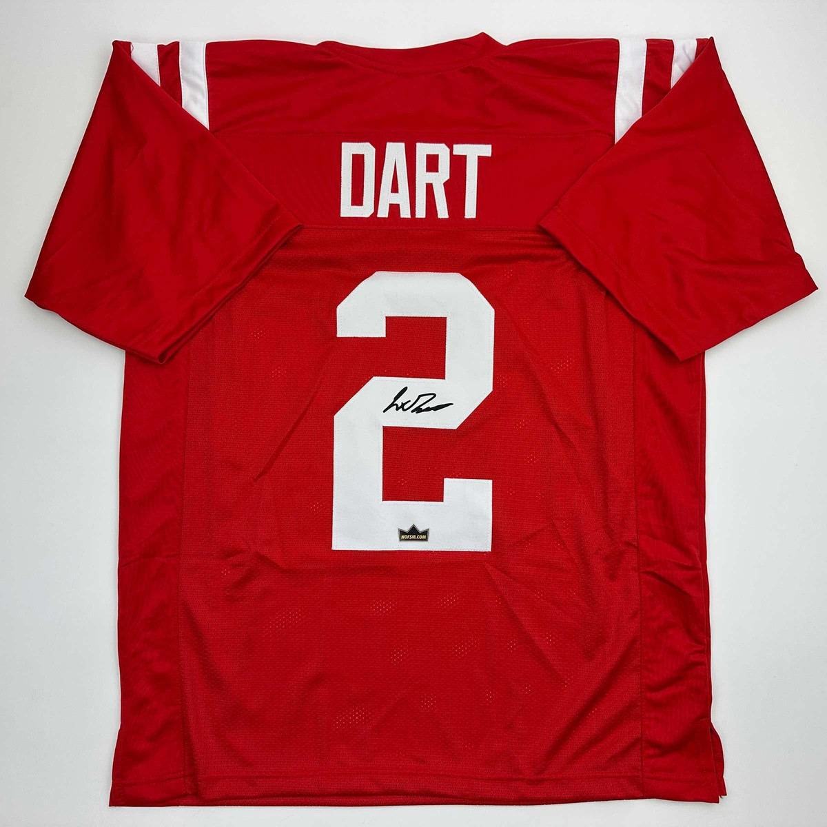 Facsimile Autographed Jaxson Dart Ole Miss Red College Football