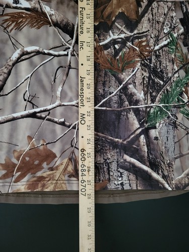 Real Tree AP Hunting Shirt Men's XL Brown Camo Long Sleeve 1/4 Zip Outdoor Wood - Picture 13 of 14