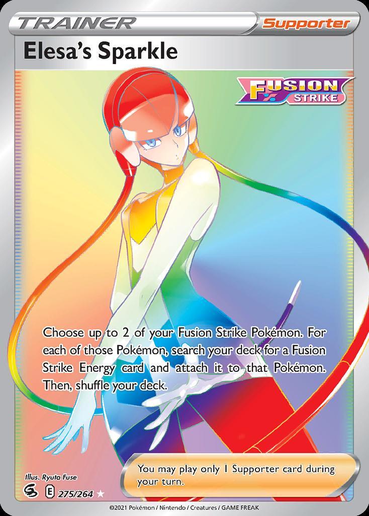 Pokemon Elesa's Sparkle (275/288) Fusion Strike NM HOLO