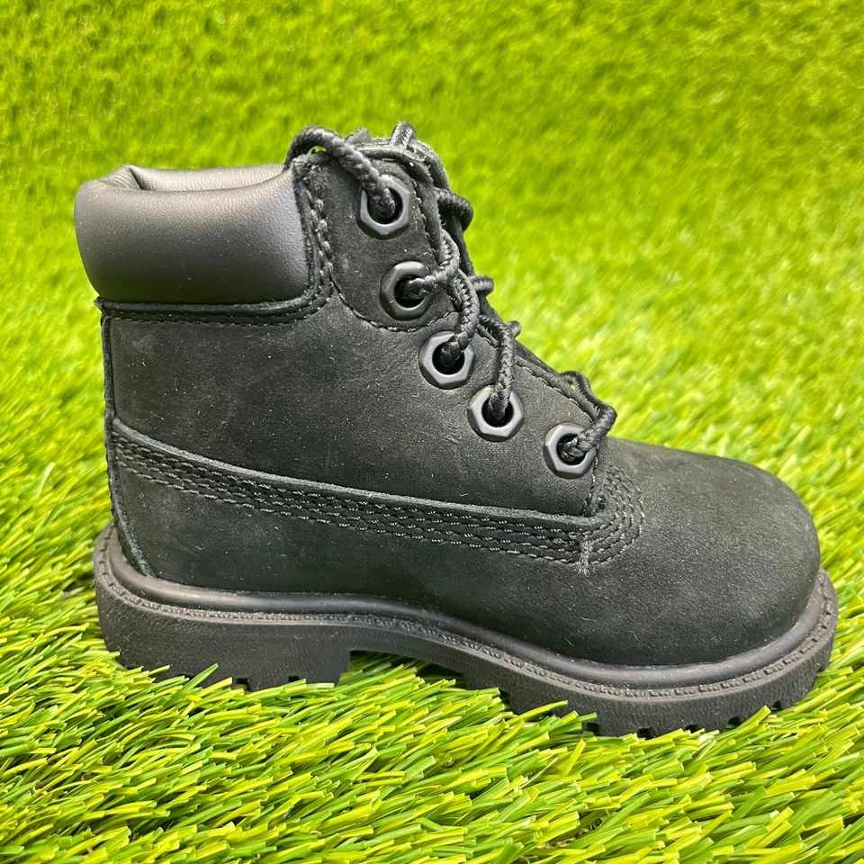 Timberland первоклассный 6 дюймов ребенка ясельного возраста размер 5C черный Athletic туризм водонепроницаемый ботинки - Изображение 4 из 4