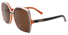 Black Flys FLY GIRLS Sunglasses FEATHERED BLACK WHITE ORANGE BRWN POLARIZED LENS