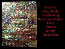 Paua Shell INLAY OVERLAY Luthier Scrapbooking Die Cut Crafts Lures Metal Working