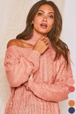 One shoulder sweater knit