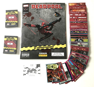 Deadpool (2024) - Leeralbum + kompletter Satz + 50 Cards + 6 Limited Card,Panini