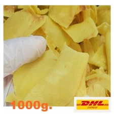 Fried Durian Chips Monthong A Grade Thai Original Natural Flavor Big Pieces 500g