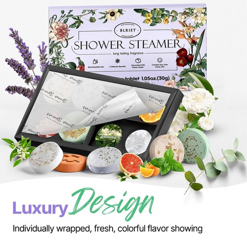 Shower Steamers Aromatherapy 8 Pack Gifts for Women Mother Day Gift Mom Men B... - Picture 7 of 8