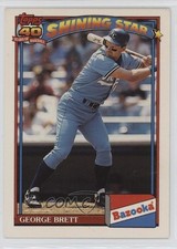 1991 Topps Bazooka Shining Stars George Brett #10 HOF 0hr