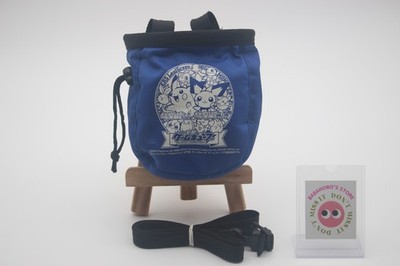 Pokemon Fire Red / Leaf Green Carrying Case Pouch - Blue w/ Strap from Japan