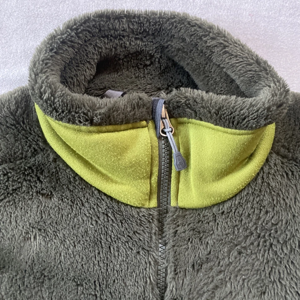 Mountain Hardwear Jacket Mens Med Green Monkey Man High Loft Fleece Gorpcore - Image 3 of 4