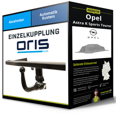 Abnehmbare Anhängerkupplung für OPEL Astra K Sports Tourer 15- Typ B16 Oris NEU