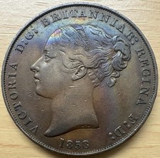 1858 Jersey 1/13 Shilling  Copper Coin