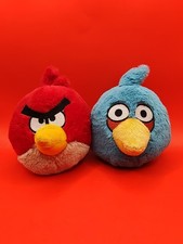 Angry Birds Plush LOT of 2 Stuffed Toys 6" NEW PRE-OWNED