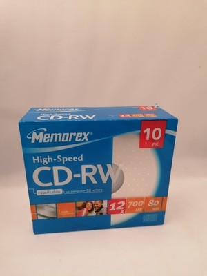 Memorex CD-RW 10 Pack ( 10 Stück ) 12x Speed, 700MB,80Min, NEU