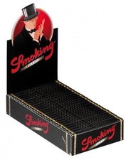 10x Smoking Deluxe 1 1/4 Medium Size papel para cigarrillos Papers negro black