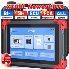 XTOOL D7X OBD2 Scanner Diagnostic Tool Bidirectional Full System 39+ Service FCA