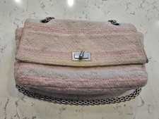 Chanel 2.55 Reissue 2.55 Single Flap Pink Multicolor Cotton Tweed Bag Ebay Live