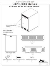 Middle Atlantic / MAP RK-RAP12 locking rear access kit / 12U 19" rack door