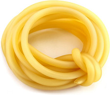 10FT 1/4" OD 3/16" ID Natural Latex Rubber Tubing Surgical Tube for Home, Hospit