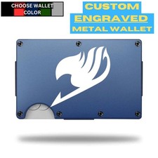 Custom FAIRY TAIL ANIME LOGO Laser Engraved Wallet - Pick A Wallet Color