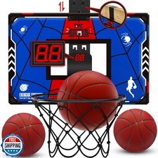 Basketball Hoop for Kids   Indoor Over The Door Basketball Set wi