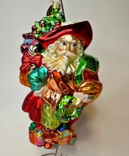 Radko D’Artagnan Nick Santa Through the Centuries Ornament 2003 8'' French