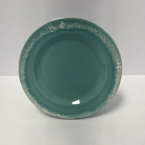 Vintage Hull Crestone Turquoise Dessert/Side Saucer 6 3/4" Diameter USA