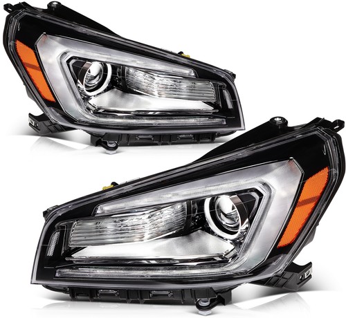 For 2013-2016 GMC Acadia Denali Chrome Amber Projector Headlight Lamp w/ LEDDRL - Picture 5 of 60