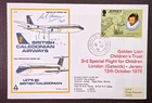 1976 British Caledonian Charity Flight Flown Cover London Gatwick to Jersey