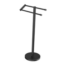 Standing Towel Rack T Shape Tall Bath Towel Holder, Modern Towel Drying