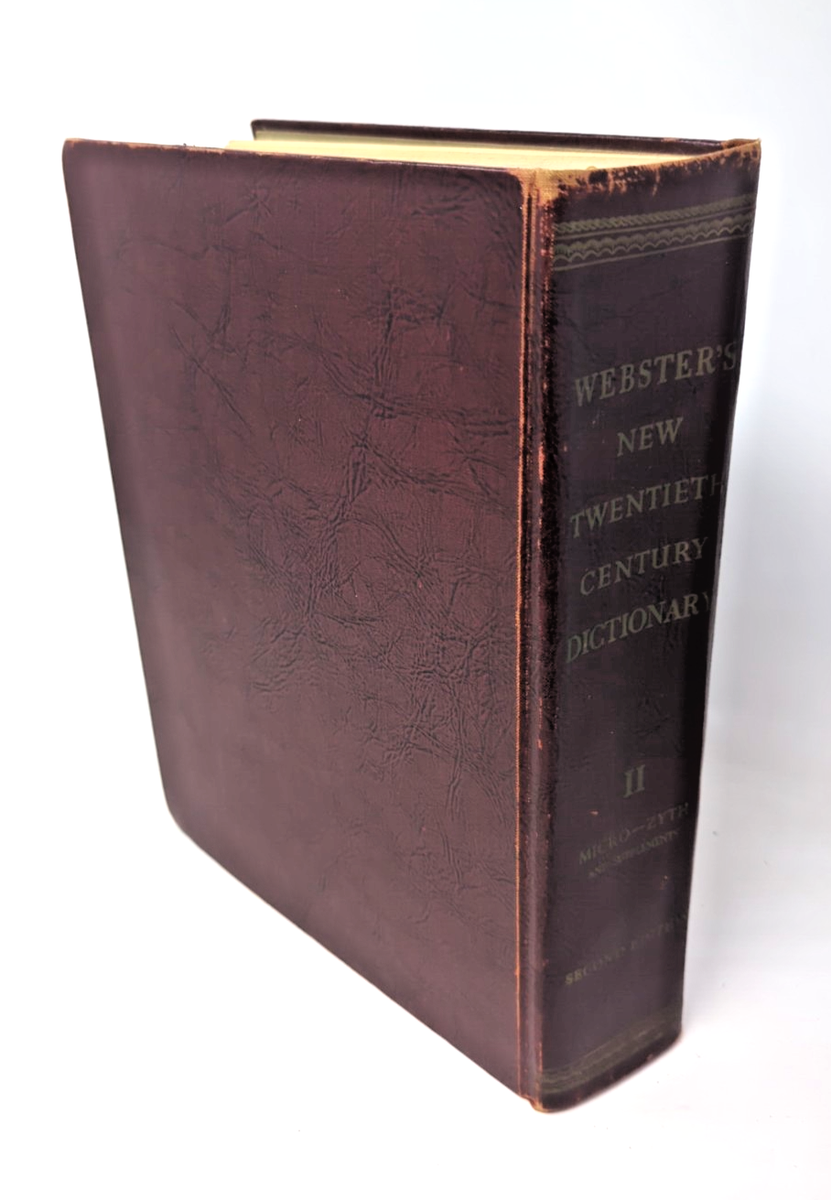 Vintage 1958 Websters New Twentieth Century Dictionary Unabridged