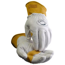 Extra Large Pearl Ergonomic Goat Skin Multi-Task Welding Gloves