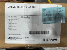 B Braun Chemo Dispensing Pin Infusion Supply, Case Of 50 Sealed Exp 2027-07-31!