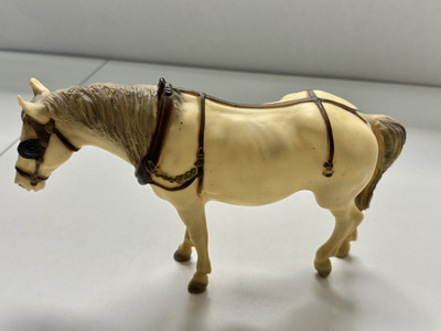 Vintage Breyer Horse Old Timer #200 USA Alabaster With Original Hat 1960 s