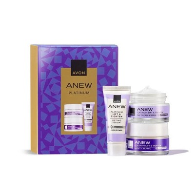 Avon Anew Platinum Minis Travel Size Gift Set   Day & Night Cream + Lift Serum