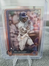 2025 Topps Chrome Update Series Luisangel Acuna Rookie Debut Refractor No. USC53