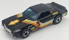 Vtg 1974 Hot Wheels Black Ford Gran Torino Cragar Number 3 Stock Car, Blackwall