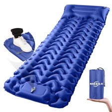 Sleeping Pad, Ultralight Inflatable Sleeping Pad for Camping, Built-in Pump, ...