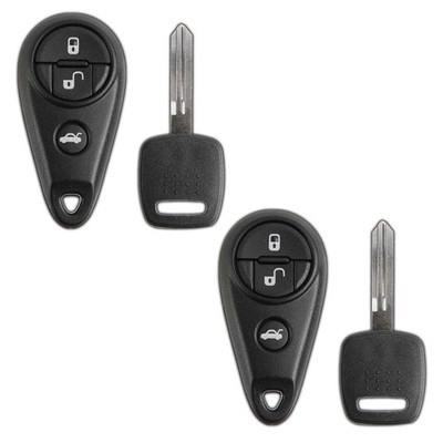 2 For 1999-2011 Remote Key Fob + SUB4PT Key for Subaru Impreza Legacy NHVWB1U711