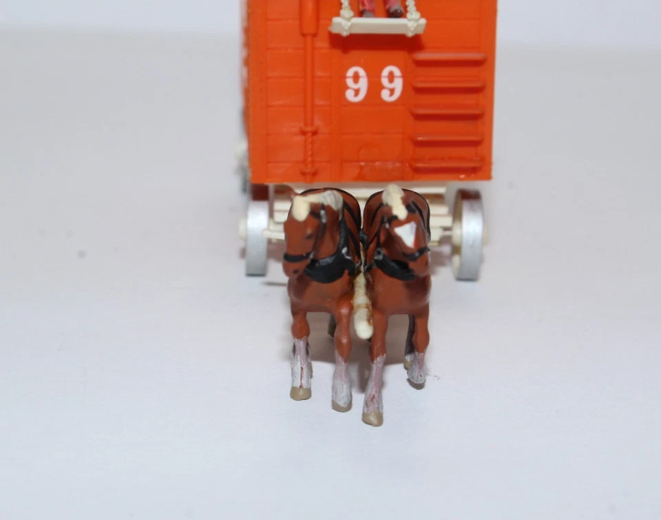 hf1462, Alte Preiser Figuren 2er Gespann Kutsche Zirkus Jäger TOP aber. H0 1:87 - Bild 4 von 4