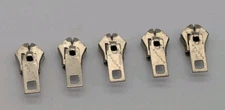 Vintage Lot Of 5 Waldes Silver Color Zipper Pull Pulls Tab Puller USA 75-2 READ 