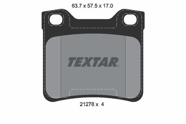 Rear Brake Pad Set Fits Peugeot Textar 2127803 1 Year Warranty