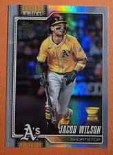 Topps 2026 Series 1 Jacob Wilson Rainbow Foil #240 Athletics