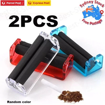 2x Cigarette Rolling Device Tobacco Paper Roller Machine Auto Box Maker 70mm AU - image 1 of 4